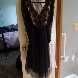 City Chic Black Backless Dress